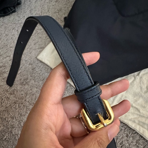 Prada Tessuto Nylon Bag Tote with straps in dark blue - Picture 7 of 7